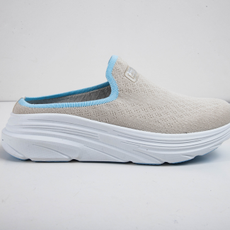 Women's half-length slip-on casual net shoes with thick soles