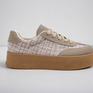 Lady's platform retro casual shoes